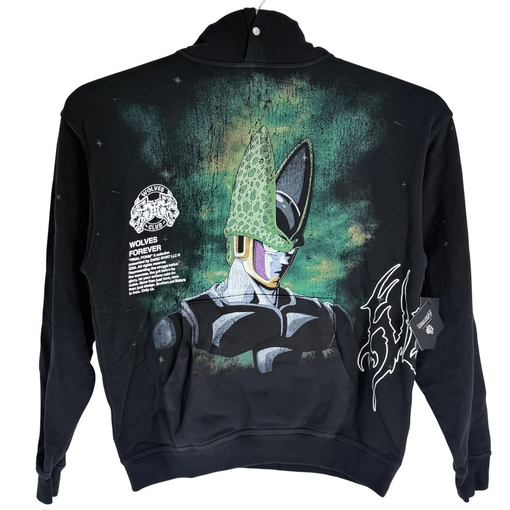 Darc Sport x Dragon Ball Z Cell Energy Pierce Hoodie Black Medium Ltd Edition